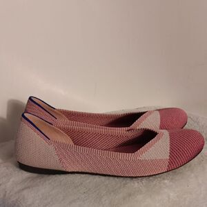 Rothy's Pink and Cream Women's Flats